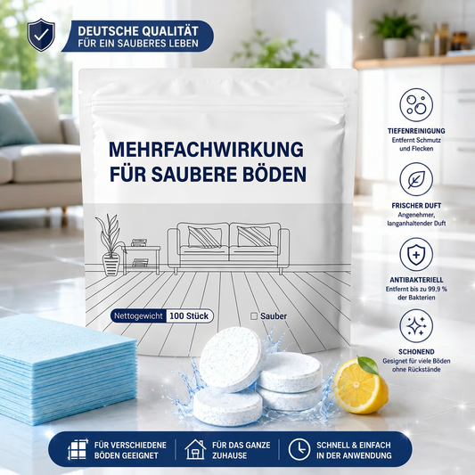 Bodenreiniger Tabs – Hartholz, Fliesen & Laminat