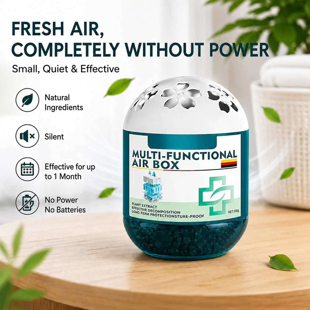 The silent air purifier