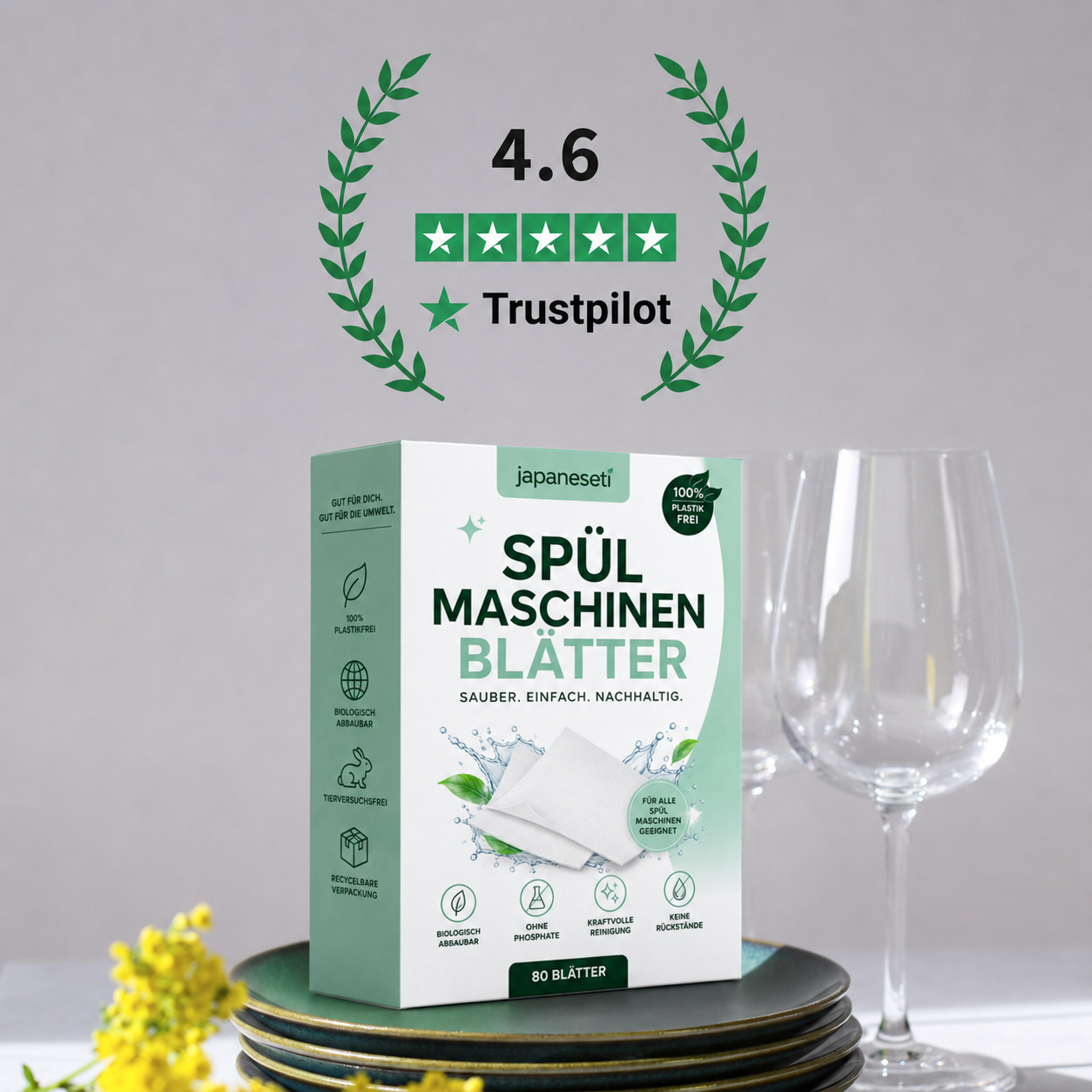 Umweltfreundliche Spuelmaschinen Blaetter